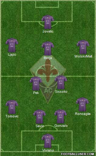 Fiorentina Formation 2013