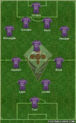 Fiorentina Formation 2013