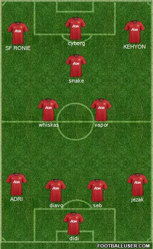 Manchester United Formation 2013