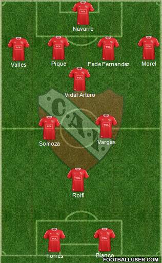 Independiente Formation 2013