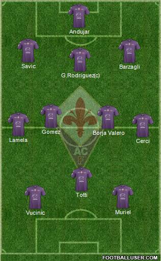 Fiorentina Formation 2013