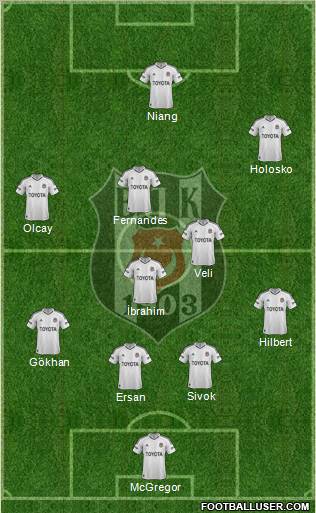 Besiktas JK Formation 2013