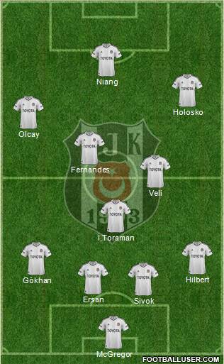 Besiktas JK Formation 2013