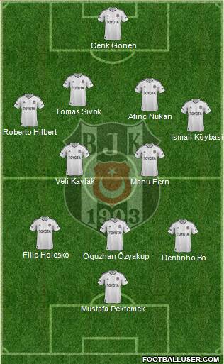 Besiktas JK Formation 2013