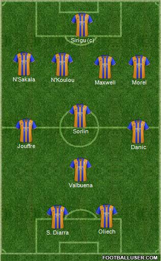 Mansfield Town Formation 2013