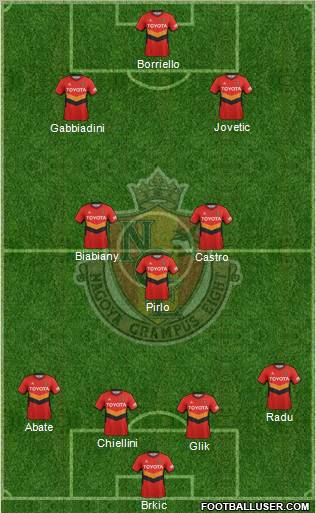 Nagoya Grampus 4-3-3 football formation