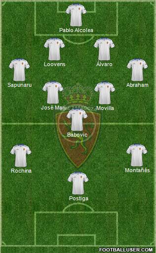 R. Zaragoza S.A.D. Formation 2013