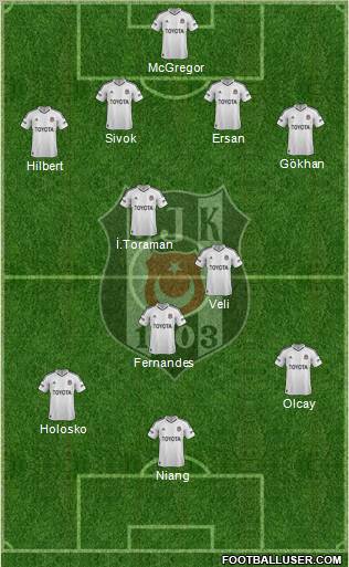 Besiktas JK Formation 2013