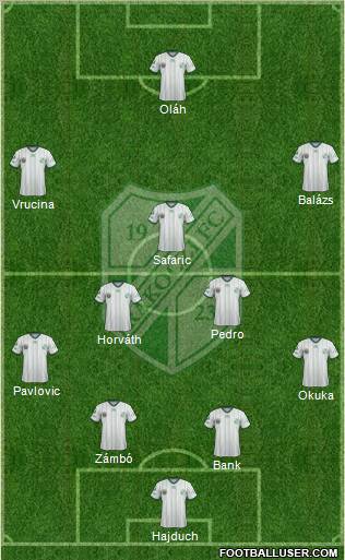 Kaposvári Rákóczi FC Formation 2013