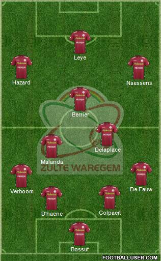 SV Zulte Waregem Formation 2013
