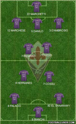 Fiorentina Formation 2013
