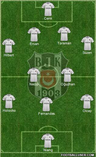 Besiktas JK Formation 2013