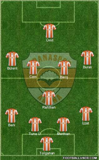 Adanaspor A.S. Formation 2013