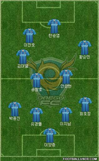Daegu FC Formation 2013