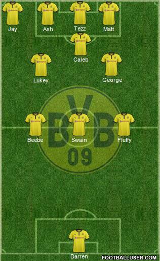 Borussia Dortmund Formation 2013