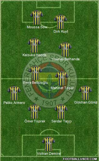 Fenerbahçe SK Formation 2013