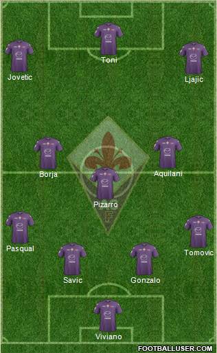 Fiorentina Formation 2013