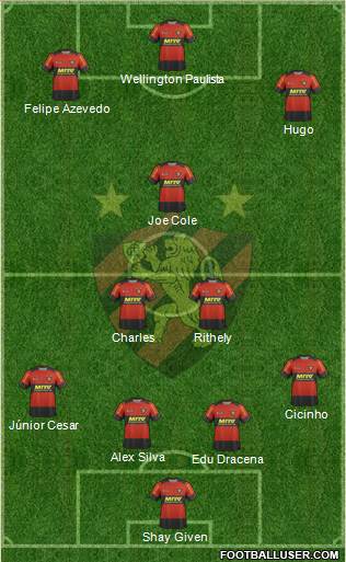 Sport C Recife football formation