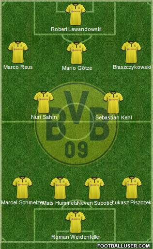 Borussia Dortmund Formation 2013