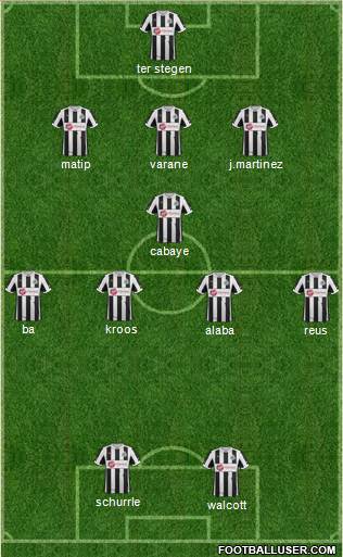 Newcastle United Formation 2013