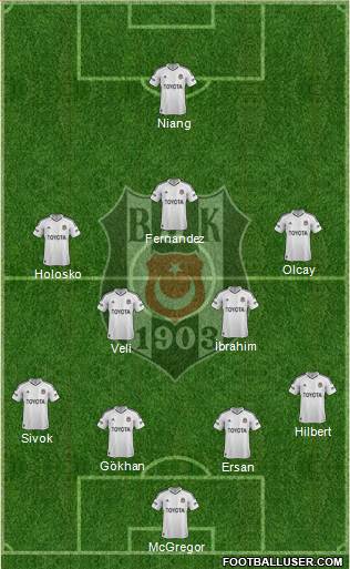 Besiktas JK Formation 2013