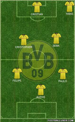 Borussia Dortmund Formation 2013