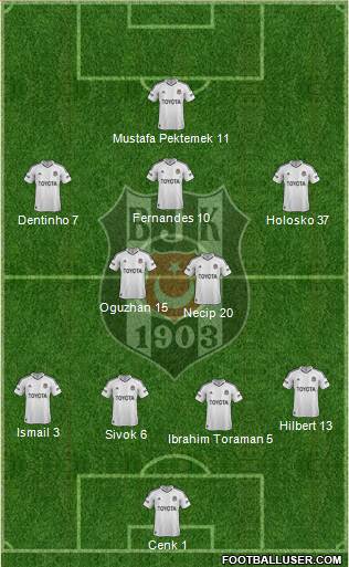 Besiktas JK Formation 2013