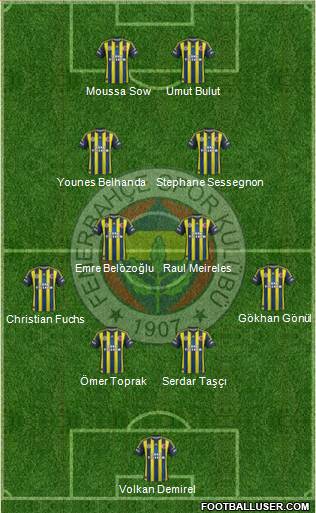Fenerbahçe SK Formation 2013