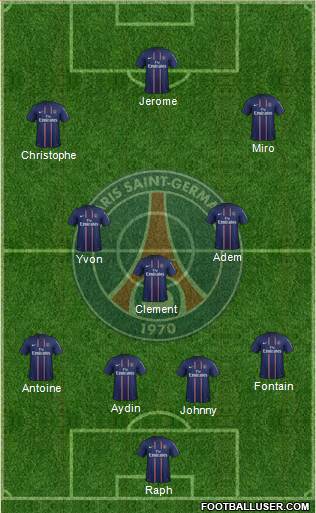 Paris Saint-Germain Formation 2013