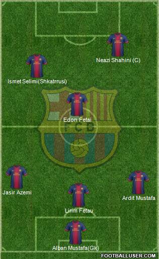 F.C. Barcelona Formation 2013