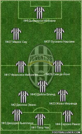 Juventus Formation 2013