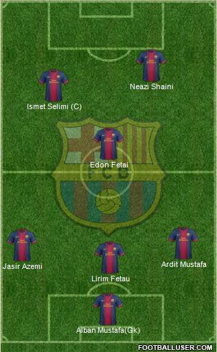 F.C. Barcelona Formation 2013