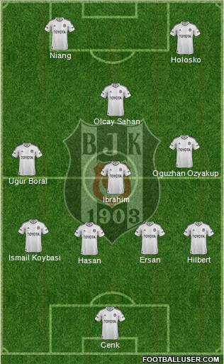 Besiktas JK Formation 2013