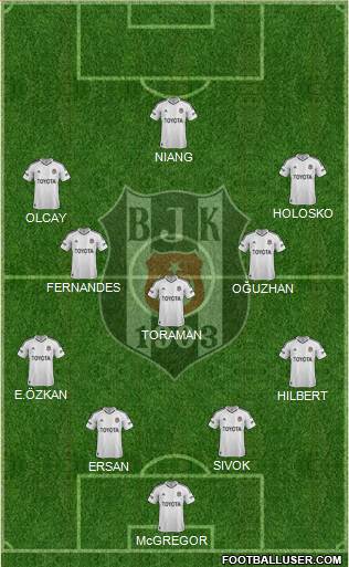 Besiktas JK Formation 2013
