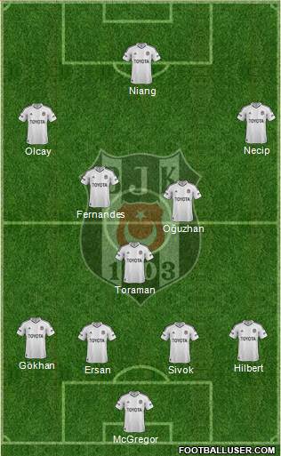 Besiktas JK Formation 2013