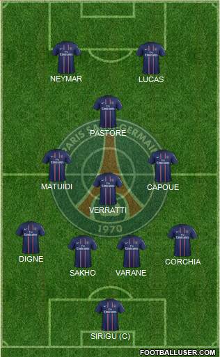 Paris Saint-Germain Formation 2013
