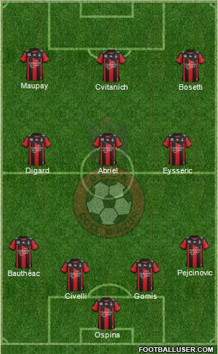 OGC Nice Côte d'Azur Formation 2013