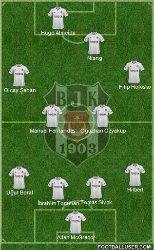 Besiktas JK Formation 2013