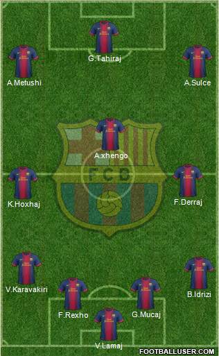 F.C. Barcelona Formation 2013