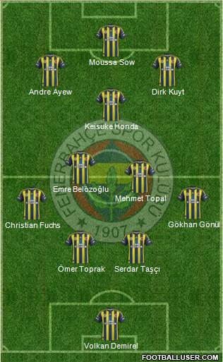 Fenerbahçe SK Formation 2013