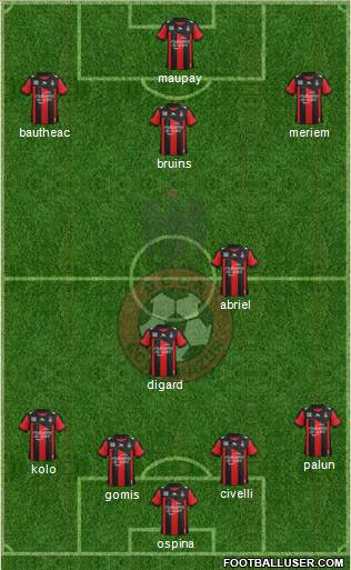 OGC Nice Côte d'Azur Formation 2013