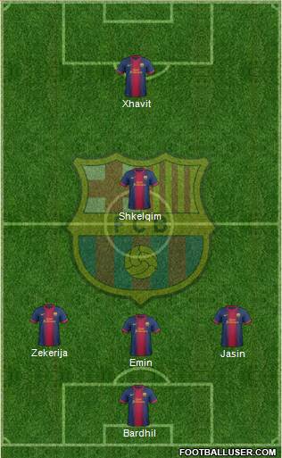 F.C. Barcelona Formation 2013