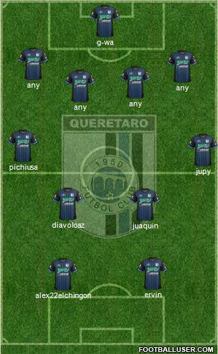 Club de Fútbol Gallos Blancos Formation 2013