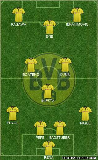 Borussia Dortmund Formation 2013