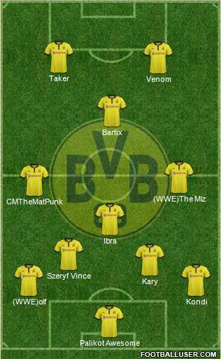 Borussia Dortmund Formation 2013