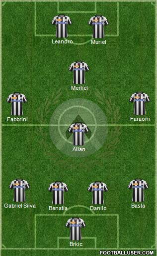 Udinese Formation 2013