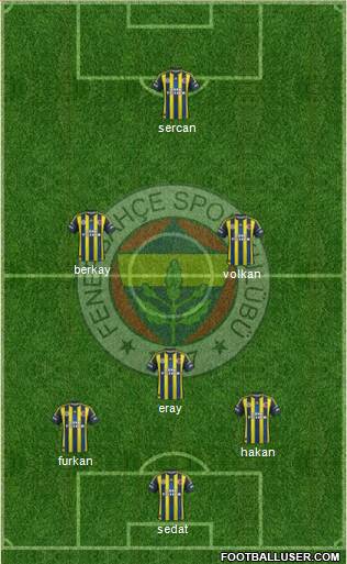 Fenerbahçe SK Formation 2013