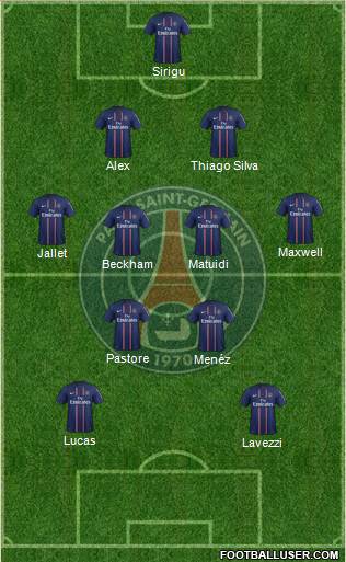 Paris Saint-Germain Formation 2013