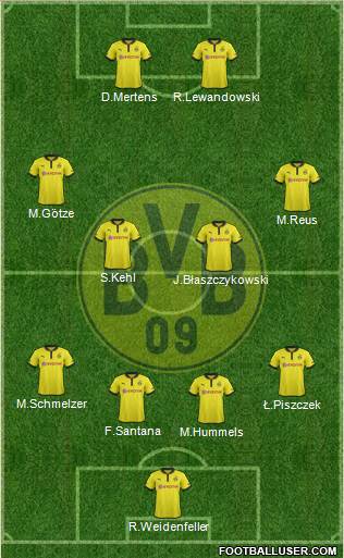 Borussia Dortmund Formation 2013