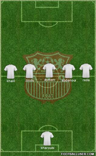 Amel Saad Olympic Chlef football formation